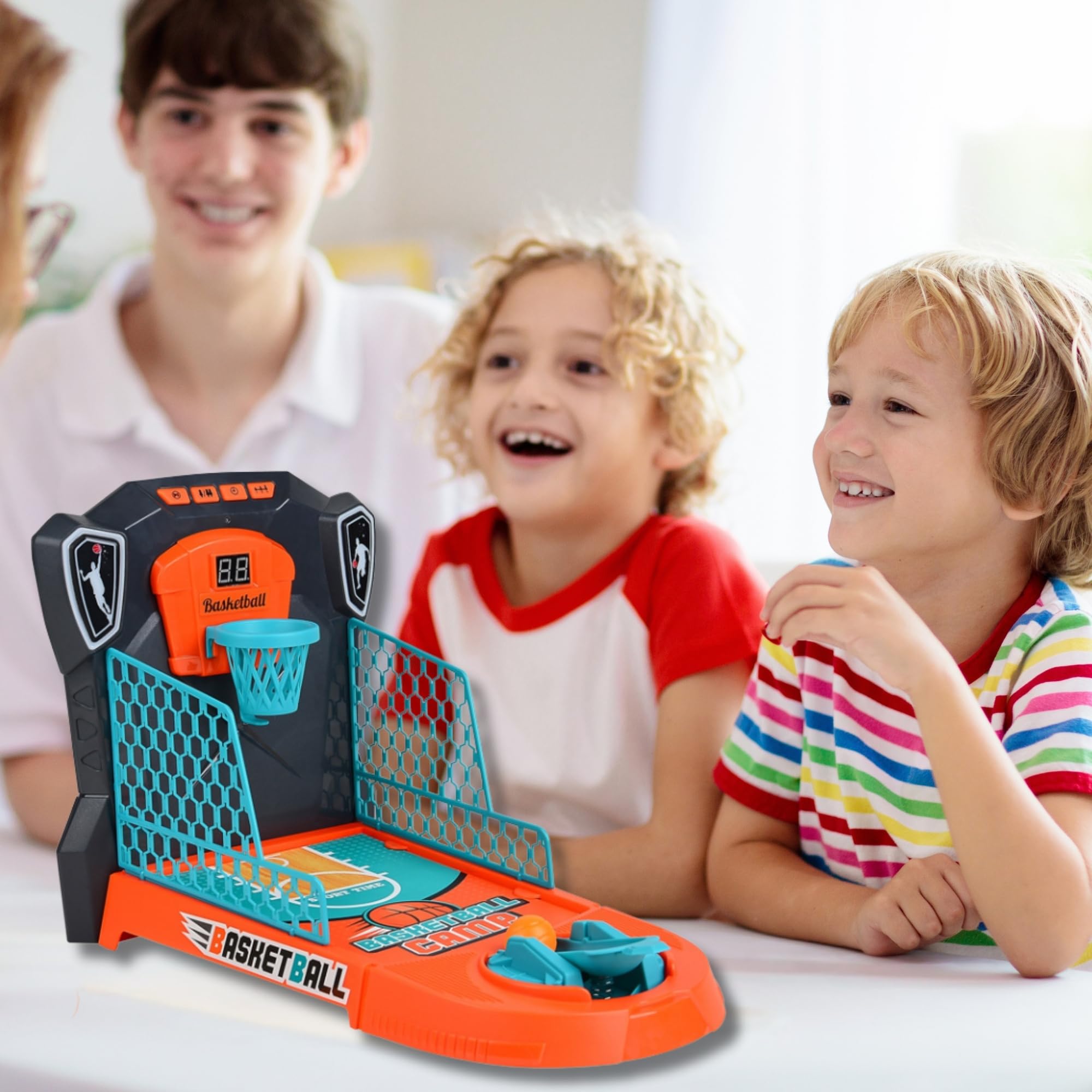 VGEBY Jeu de Basket de Bureau Enfant - Jeu de Catapulte de Basketball