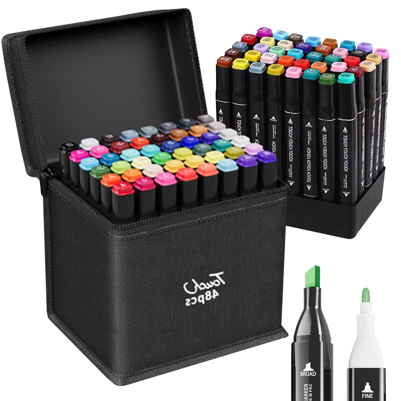 Amazon | イラストマーカーペン 48色セット アルコールマーカー 油性 