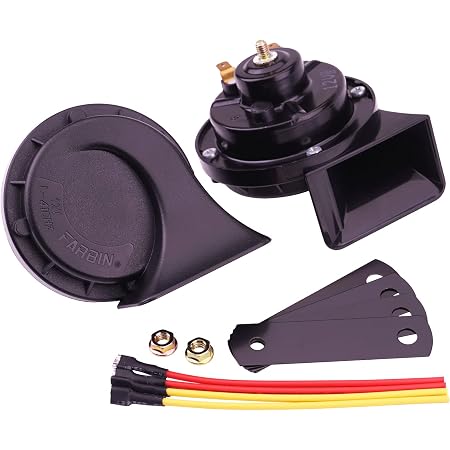 Amazon.com: AOLIHAN Bocina de coche, bocina de tren ruidoso para camión,  bocinas de caracol eléctrico de aire fuerte, bocina de motocicleta  impermeable de 12 V, sonido de furia doble para coche, motocicleta,