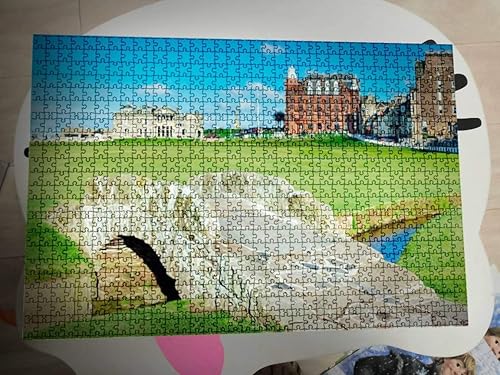 Miniatura 3 de Rompecabezas de golf Old Course at st Andrews Escocia Escocia Paisaje Stock para niños y adultos, juego educativo intelectual regalo, rompecabezas