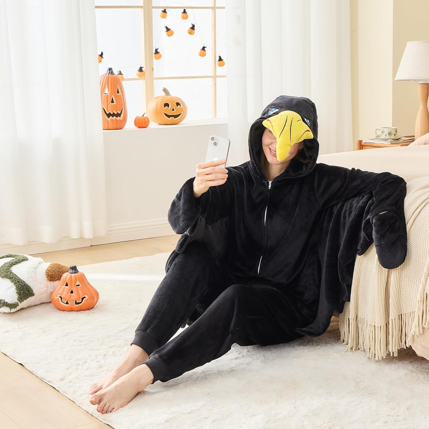 NEWCOSPLAY Unisex Adult Onesie Pajamas Animal One Piece Costume Cosplay Sleepwear - Image 6