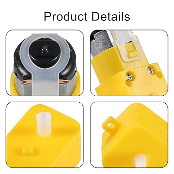 8PCS TT Motor DC Electric Motor 3V-6V Dual Shaft Geared Motor Magnetic Gearbox Engine Motor for Arduino Smart Car Robot