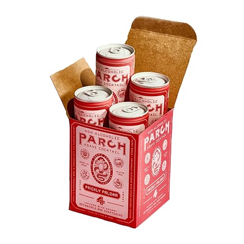 PARCH Paloma espinosa, cóctel de agave sin alcohol listo para beber infundido con botánicos del desierto y adaptógenos, a base de plantas, sin