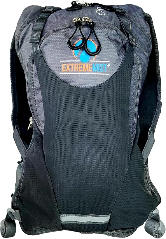 ExtremeMIST 8 Liter Complete Hydration Backpack, Many Features! Large Gray