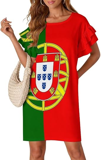 Summer Babydoll Dresses for Women 2026 Cute Ruffle Cap Sleeve Round Neck Flowy Swing Mini Dress Sundress