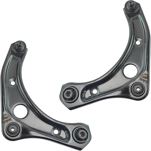 Reemplazo delantero inferior brazo de control rótula izquierda conductor derecho pasajero par 2 piezas para Versa (EB3-4978486)