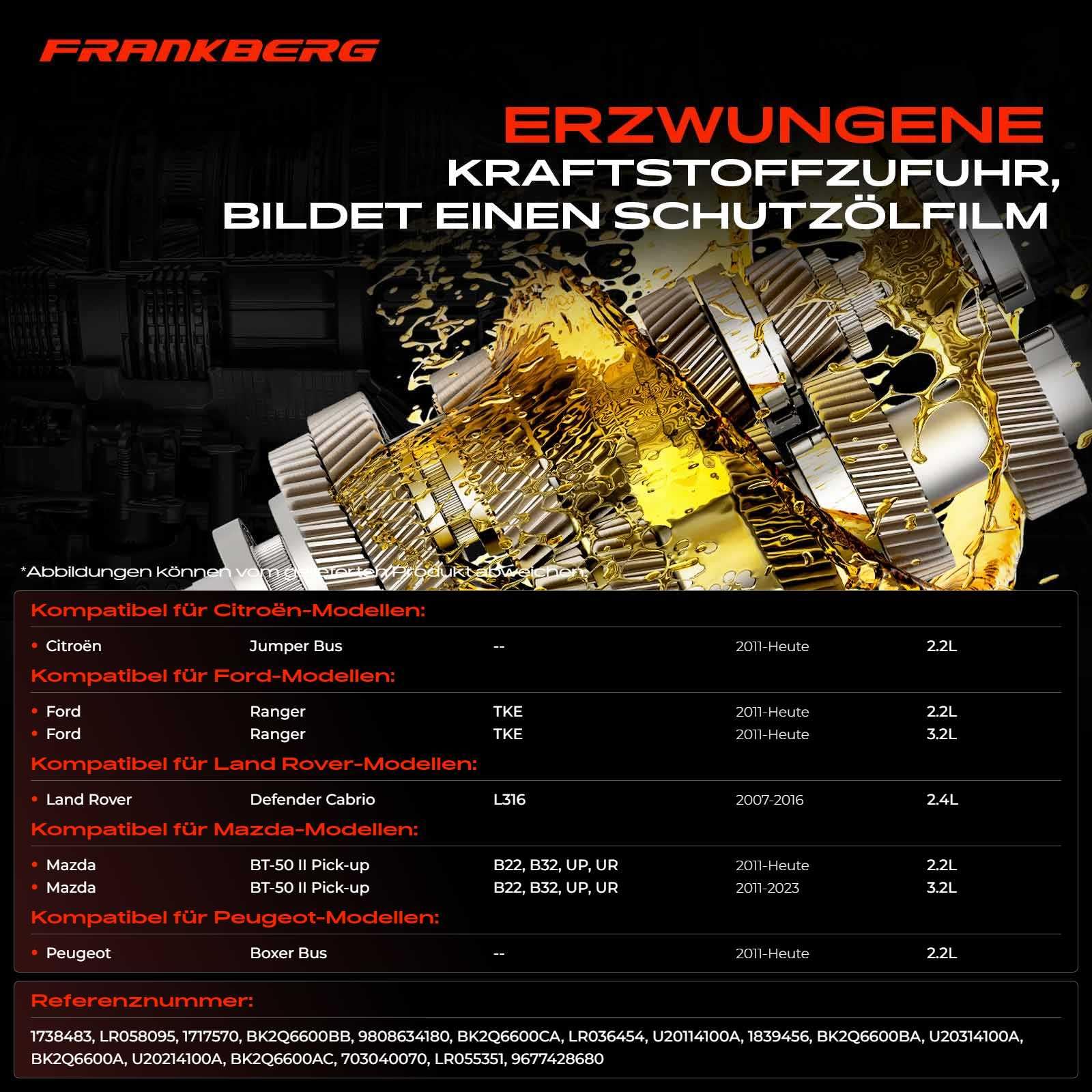 Frankberg 9808634180 przewód ssący, filtr olejowy, pompa olejowa, wzmocniona pompa olejowa, pompa olejowa, pompa olejowa, olej silnikowy, pompa oleju smarowego, zasilanie oleju, zamiennik # 9808634180