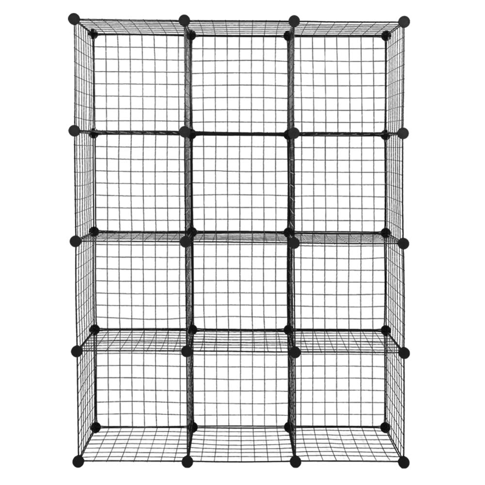 Buy Metal Wire Cube Storage,12Cube Shelves Organizer,Stackable Storage