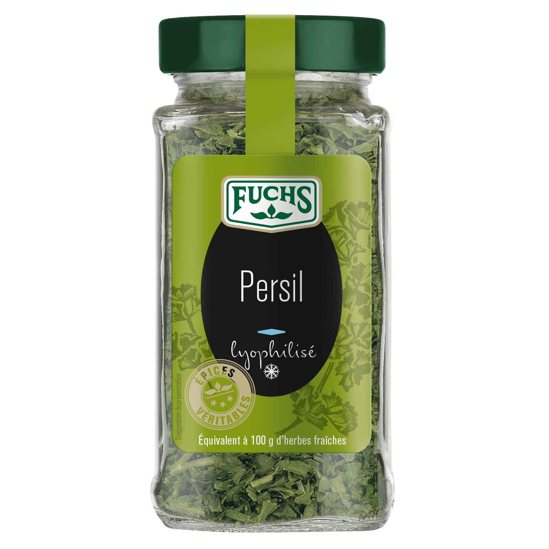 FUCHS Épices Véritables Persil Lyophilisé 14 g, Équivalent à 100 g d'herbes fraîches