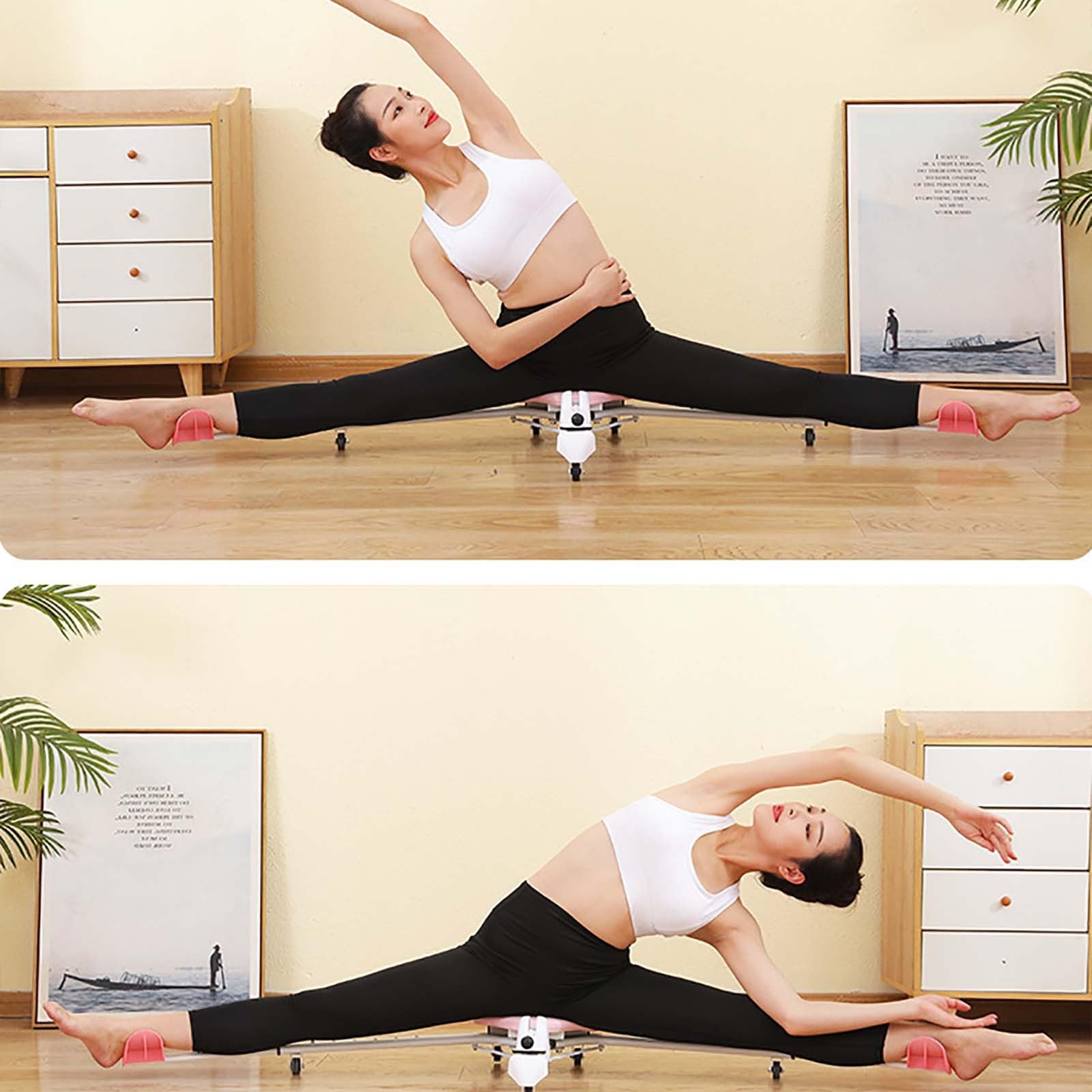 Beinspagat-Trainingsmaschine mit Timer, Beinstrecker-Spaltmaschine, vielseitige Beinstrecker-Ausrüstung zur Flexibilitätserweiterung, Dehnungsausrüstung für Ballett, Yoga