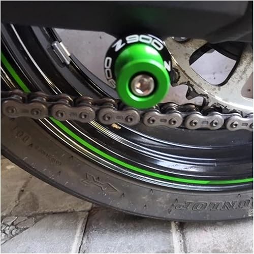 Miniatura 3 de WAGLOS Motorcycle Swingarm Slider Spools 8MM Stand Screws Cover for Kawasaki Z900 Z 900 2017-2022 2021 Anti-Fall Frame Sliders (Color B Silver)