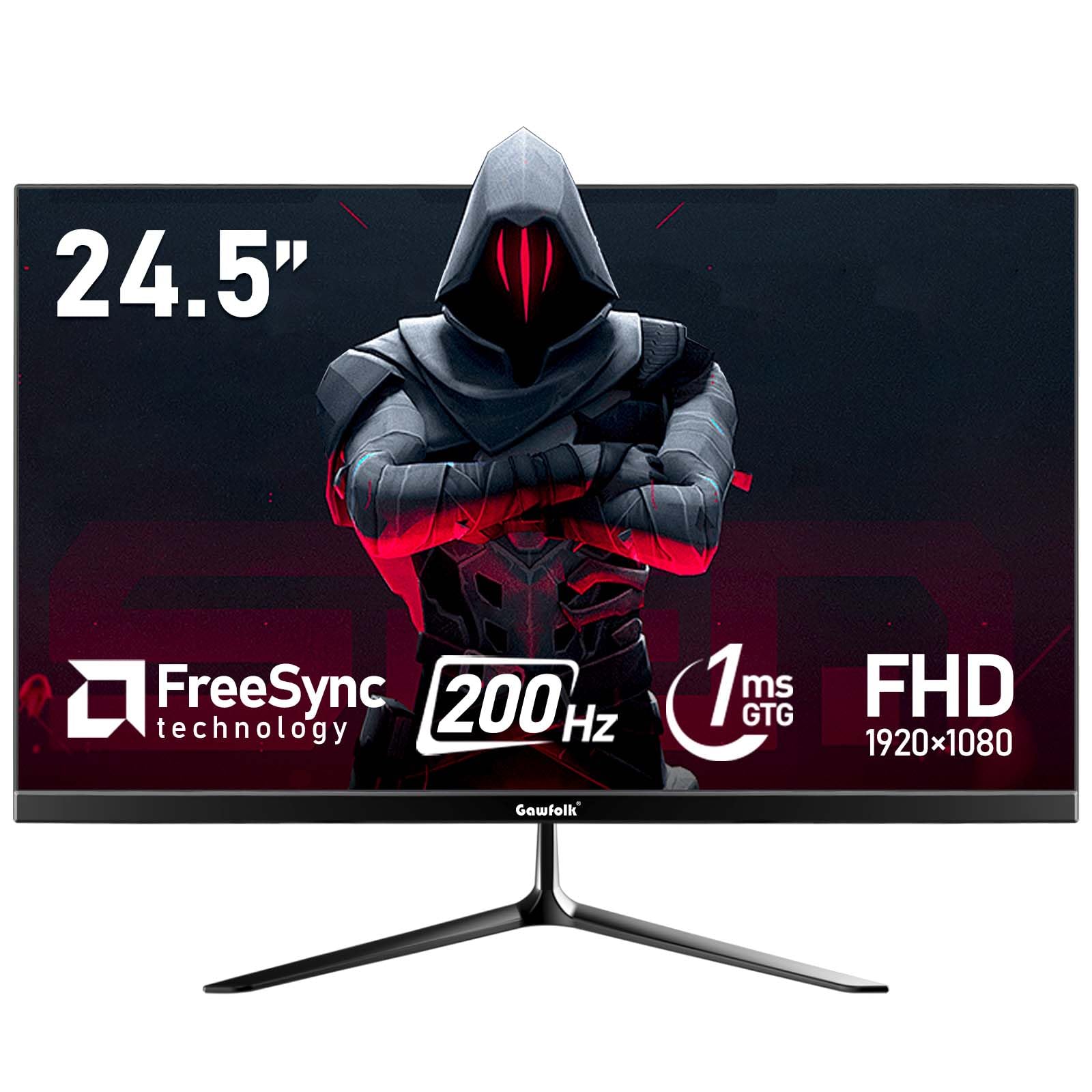 Amazon.co.jp: Gawfolk 24.5インチPC 200Hzゲーミングモニター、FHD