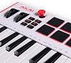Akai Professional MPK Mini Plus - USB MIDI Keyboard Controller with 37 Mini Keys, 8 MPC Pads, Sequencer, MIDI/CV/Gate I/O, Production Software, Native Instruments Sound Package, White Limited Edition