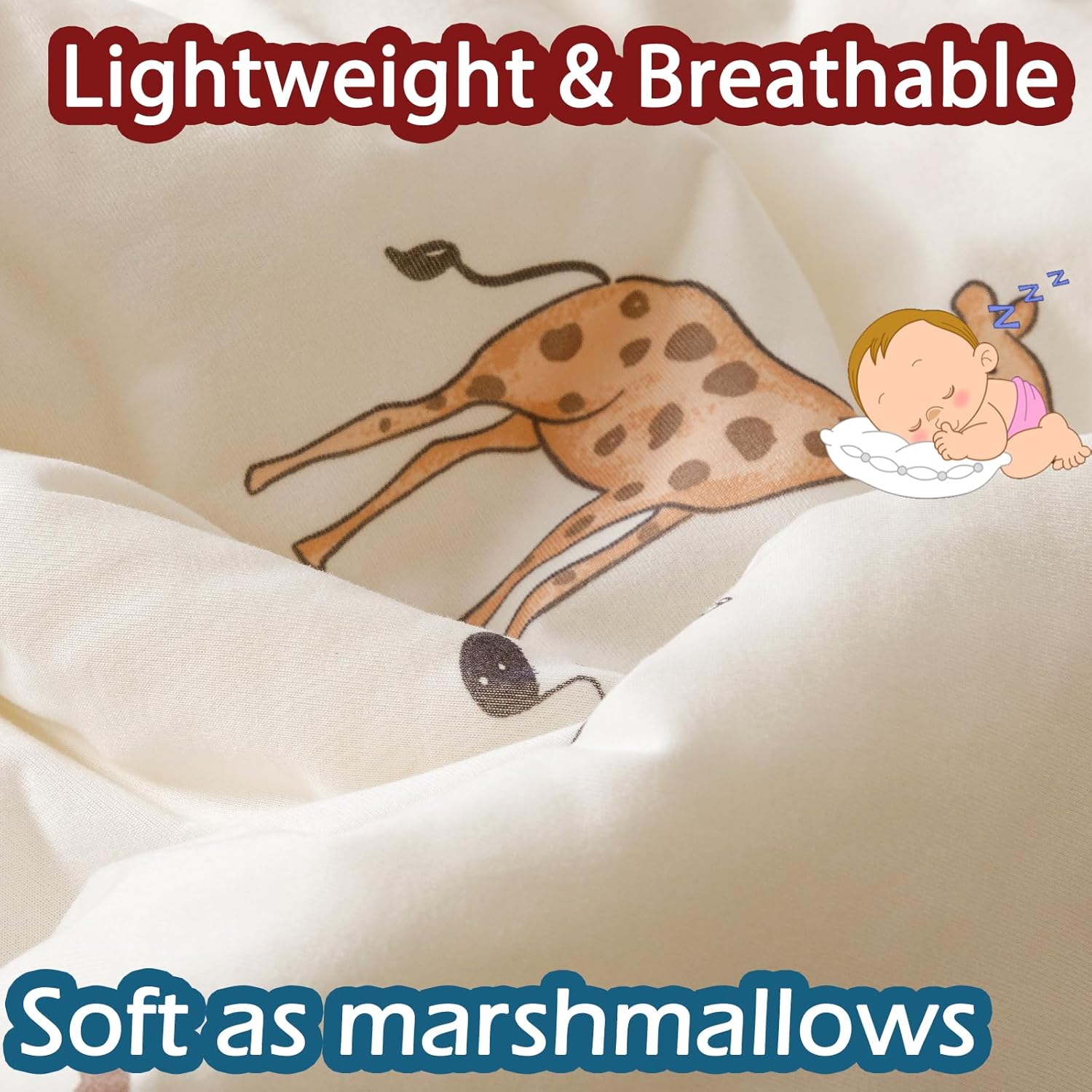 MorroMorn Full Size Comforter Sets, Neutral Full Bedding Sets - 3 PCS Bed Set with 2 Pillowcases Ultra Soft Lightweight Blanket for Bed Quilt Girls Boys Kids Tween Teen Dorm Preppy Summer (Animals)