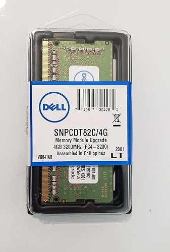 Dell Memory Upgrade - 4GB 1Rx16 DDR4-3200MHz SODIMM Laptop Memory Module PN: SNP