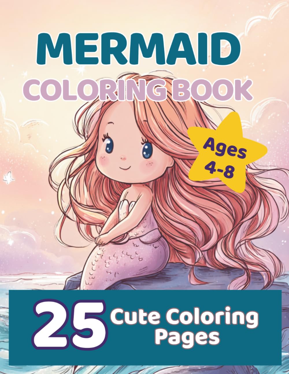 Mermaid Dreams: Magical Coloring Book for Kids Ages 4–8 (Dreams Coloring Book Collection)