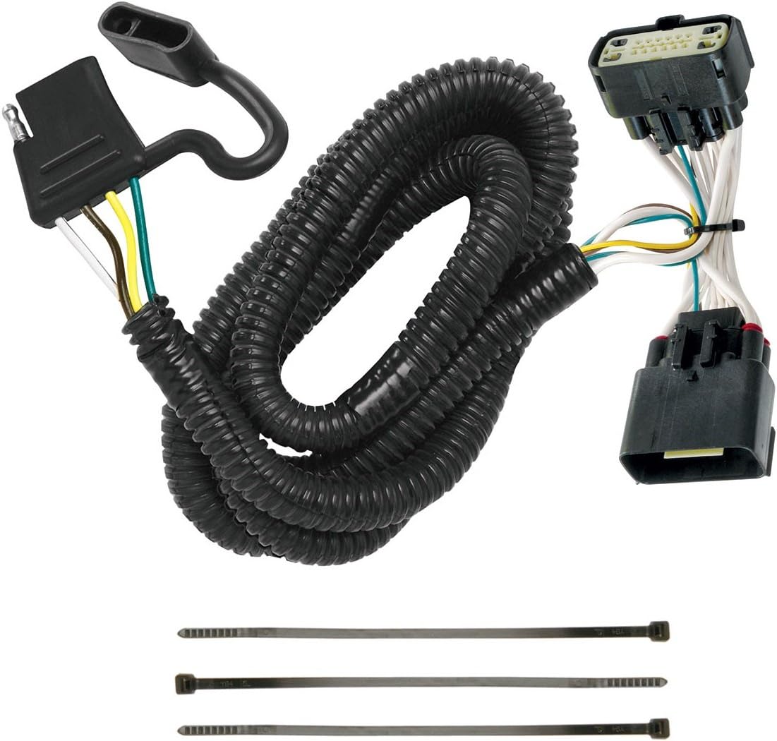 Tekonsha 118540 T-One T-Connector Custom Harness, 4-Way Flat, Compatible with 2011-2019 Ford Explorer.