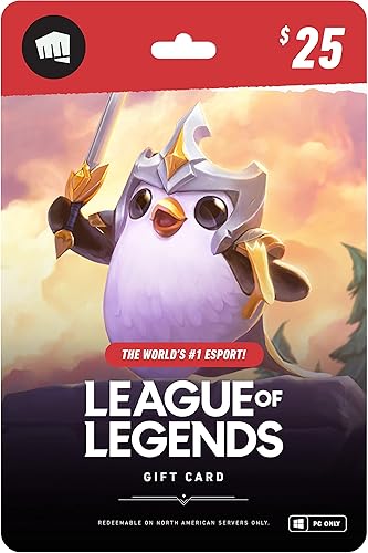 League of Legends $25 Gift Card NA Server
