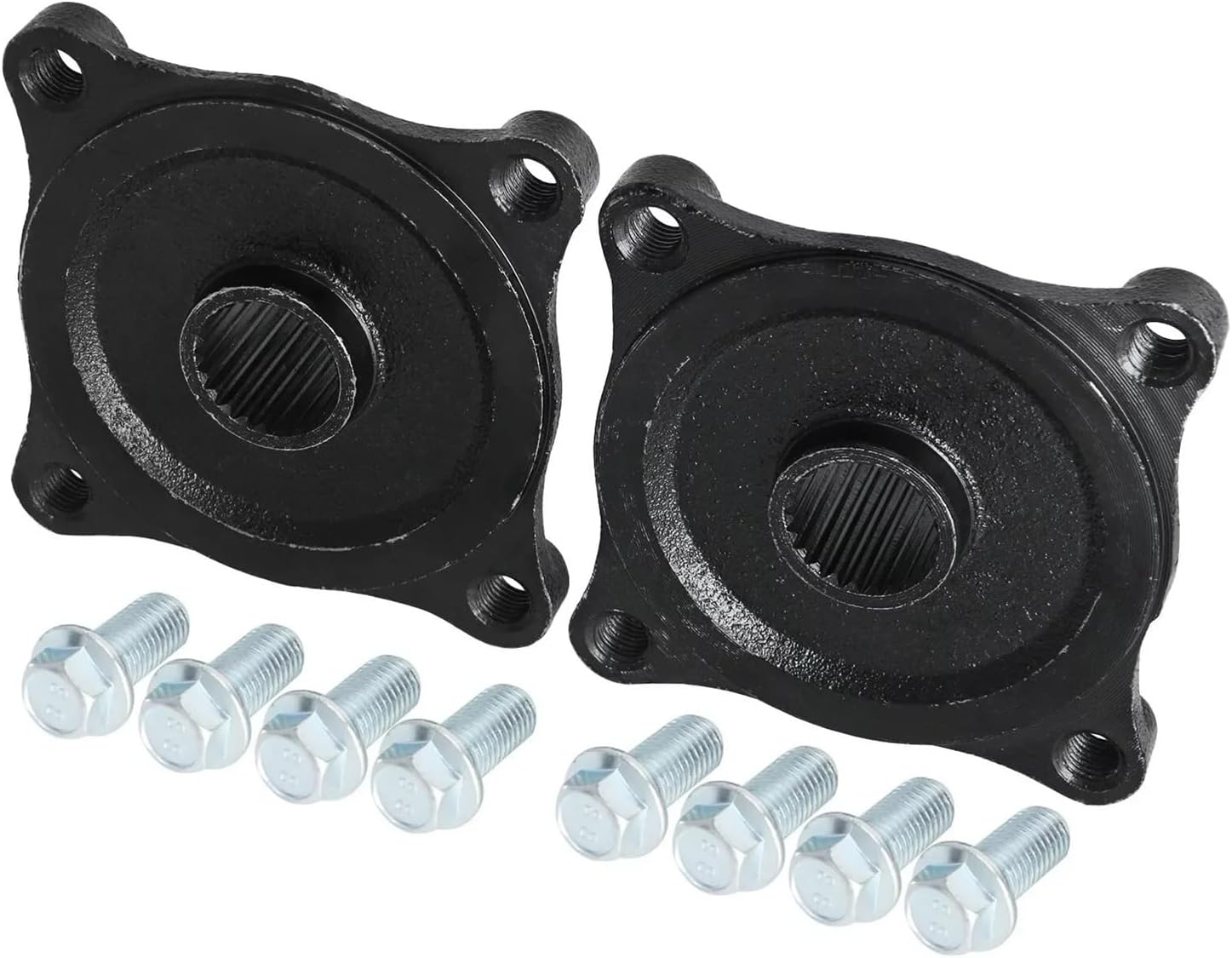Pair 23T 4 Stud Hub Rear Axle Wheel Hub Flange 110mm W/Bolts Go Kart ATV Quad Buggy Accessories Rear Wheel Hubs Spare parts