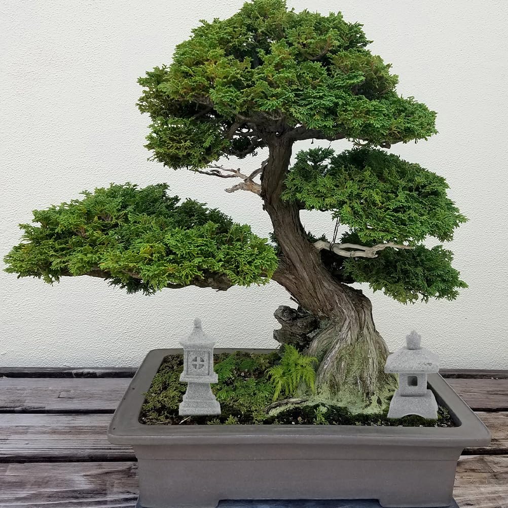 Operitacx 3PCS Miniatur Pagoden Statue Set Für Zen Garten, Bonsai, Aquarium, Japanische Gartendeko, Handgefertigte Steinlaternen Für Innen- Und Außendekoration