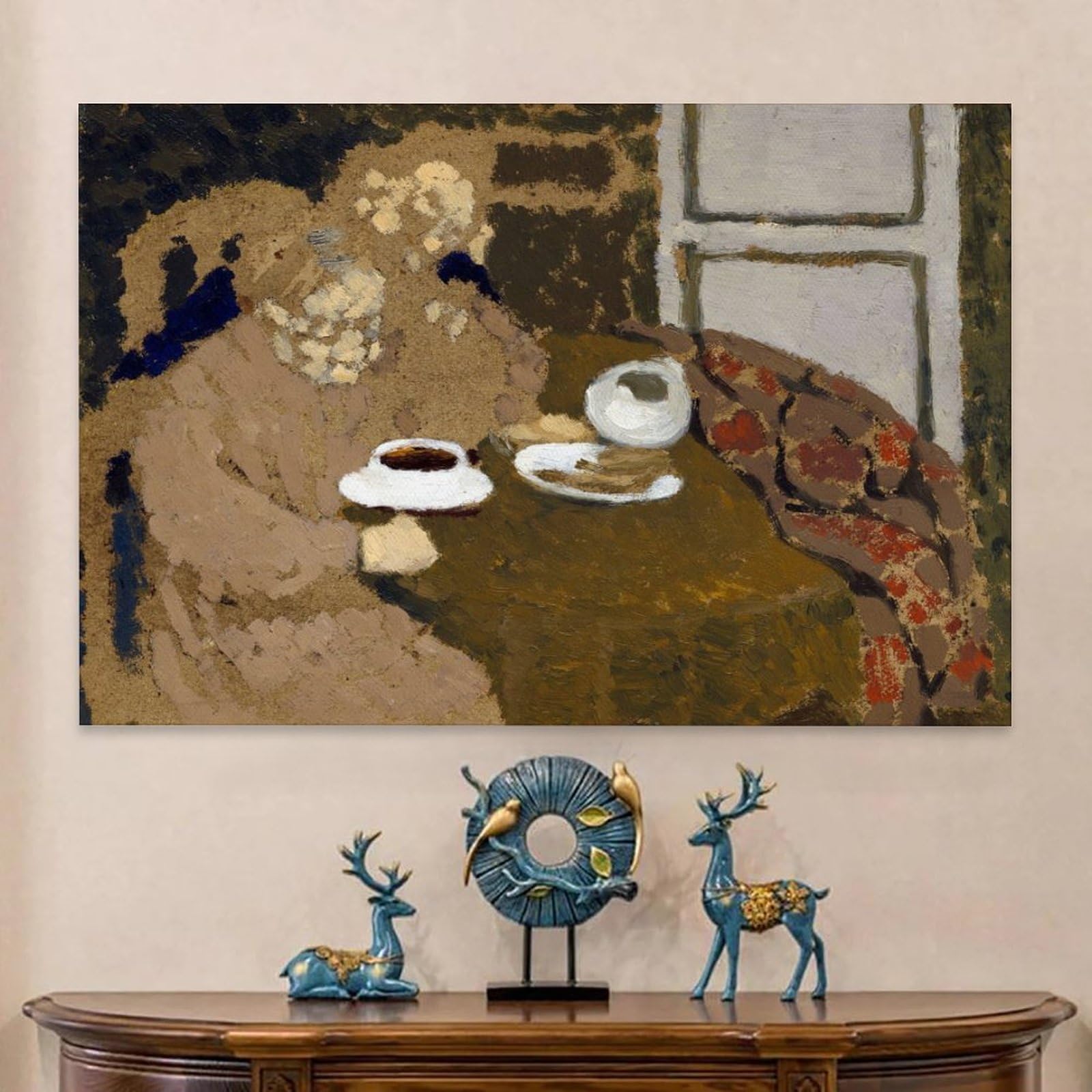 Amazon.co.jp: コーヒーを飲む女性のポスター 1893 年にエドゥアール