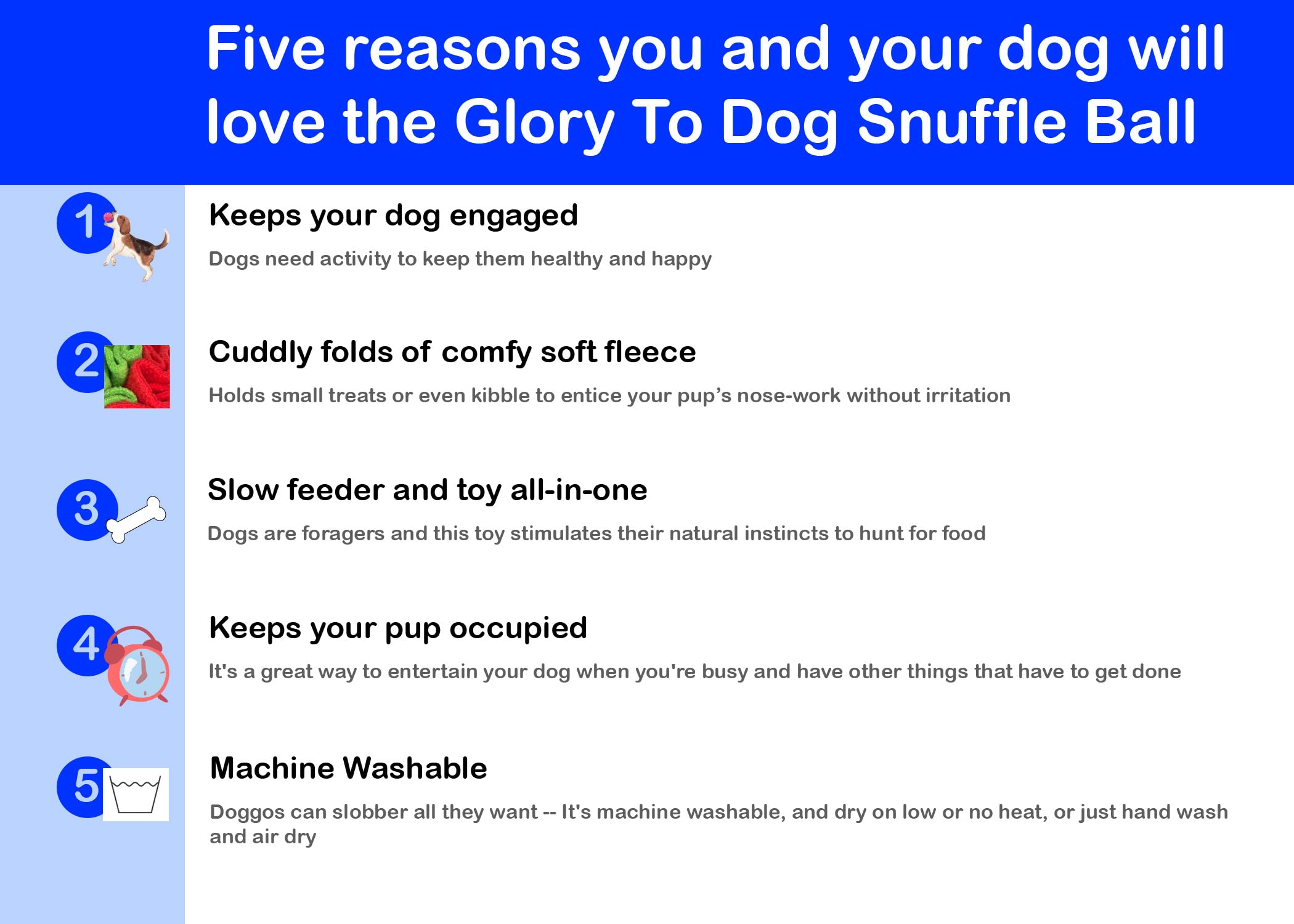 Glory To Dog Snuffle Hundespielzeug für Welpen und mittelgroße Rassen, interaktives Puzzle, Spielzeug, Weihnachten, Grün und Rot, Größe L