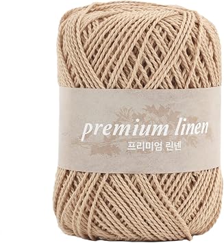 Premium Linen Crochet Yarn Making Bag and Hat 70g 131 Yard