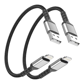USB to Lightning Cable Short 50 cm [MFi Certified] Charging Cable
