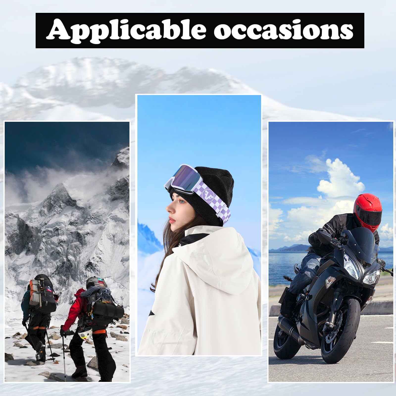 Negro Gorro de Punto Hombres y Mujeres, Invierno Termicos Gorro Beanie de Punto, Cálido Gorra de Polar, Gorros Cálidos de Invierno, Gorro de Punto Grueso