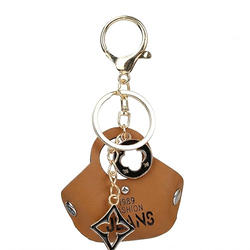 Rhinestone Purse Keychain Charm, Elegant Rhinestone and Pearl Bag Charm