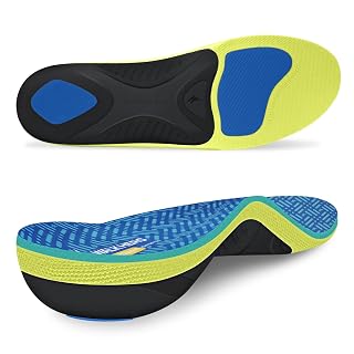 WalkHero 220+ lbs Plantar Fasciitis Insoles Medium Arch Support | Flat Feet & Overpronation Heavy Duty Orthotic Inserts, Standing All Day with Comfort Cushion (Mens 14-14.5) - Amazon product rated Grade A