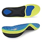 WalkHero Plantar Fasciitis Insoles with Heavy-Duty Arch Support Inserts for Men & Women - Pain Relief for Over 220 lbs, All-Day Standing Comfort Mens 10-10.5 | Womens 12-12.5