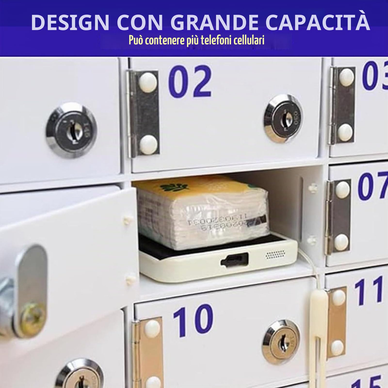 Armadietto a Muro per Cellulare, in Acrilico, con 20/30/40 Slot, per la Scuola e L'Ufficio, per Cene, L'Ora di Andare a Dormire e Il Tempo in Famiglia,30Slot