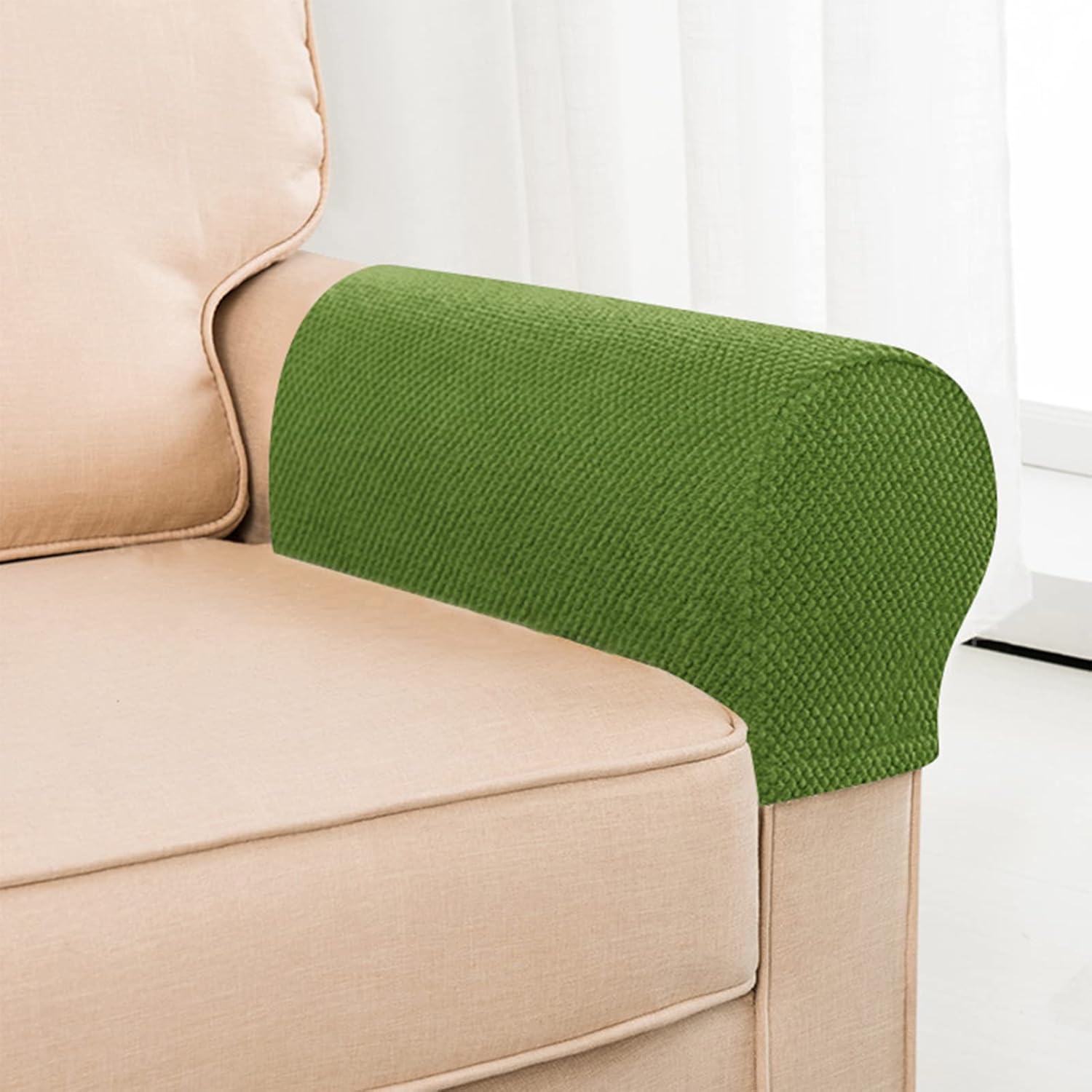 Sofa Arm Rest Covers, Stretch Armchair Couch Arm Kuwait Ubuy