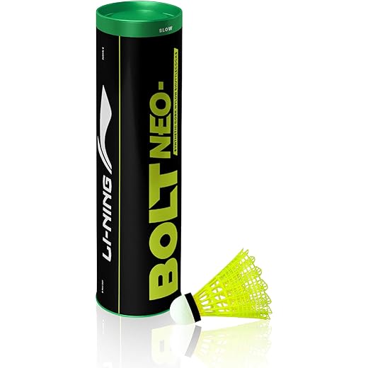 Li-Ning Bolt Neo Badminton Shuttlecocks 6 in