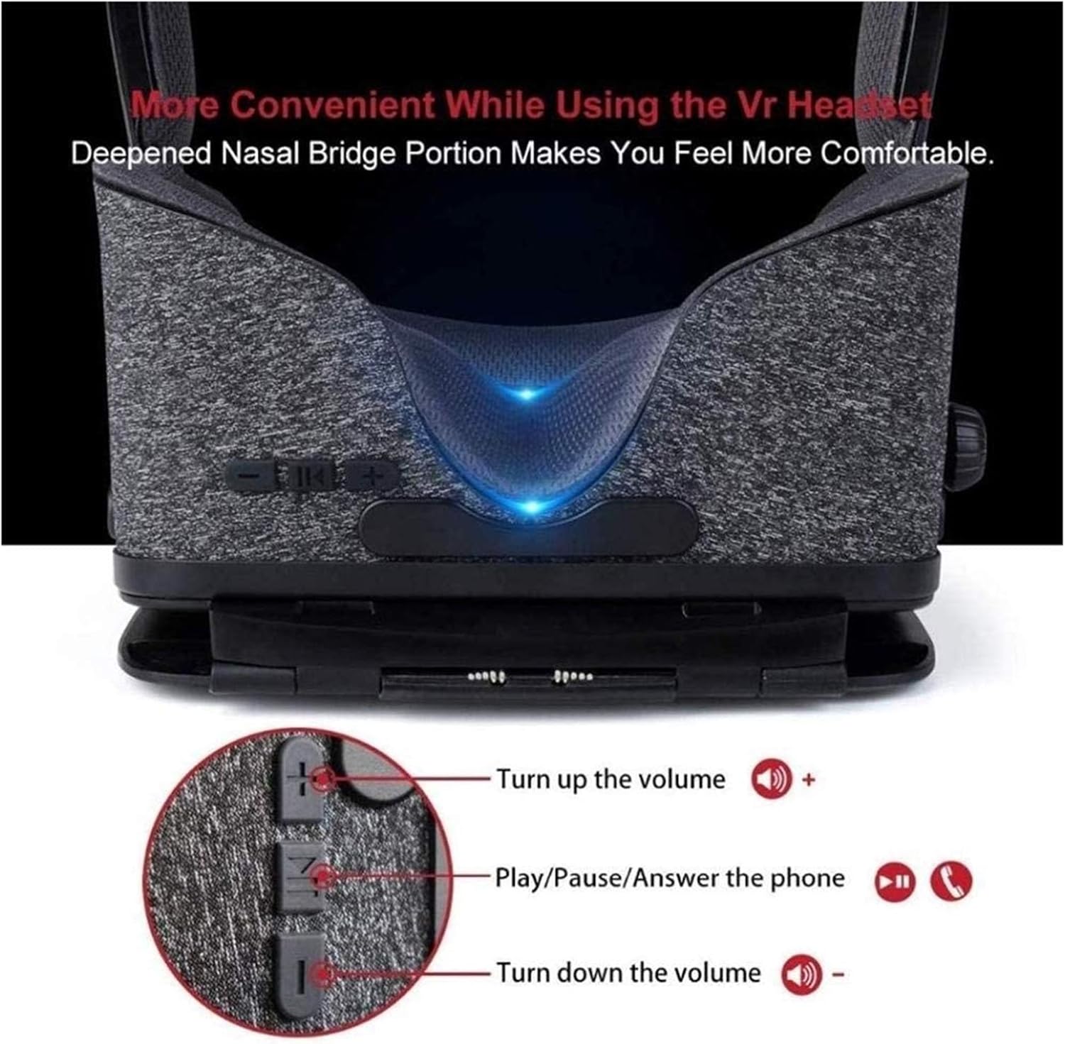 VR It Compatible with iPhone Android Phone - Universal Virtual Reality Goggles - with 120°FOV Soft Comfortable 3D VR Glasses