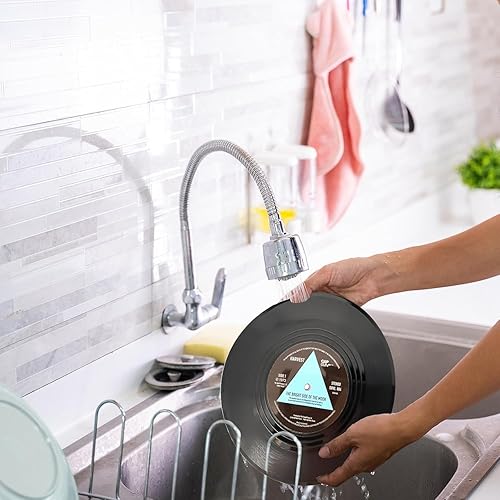 Miniatura 8 de 6 posavasos de vinilo para discos, almohadillas de bebidas únicas con temática musical, divertidos regalos de inauguración de la casa para hombres y