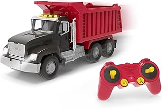 لعبة شاحنة قلابة تعمل بجهاز تحكم عن بعد، مقاس قياسي، متعدد الألوان