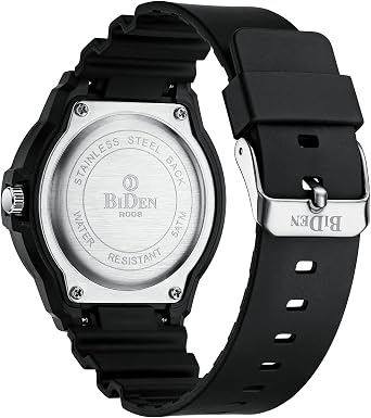 Mens Watches Analog Quartz Watch Waterproof Sports Casual Wrist Watch | Clear 12/24H Time Dial Design, Date Display, 3ATM Daily Waterproof, Durable Silicone Strap, Rugged Outdoor Military Style