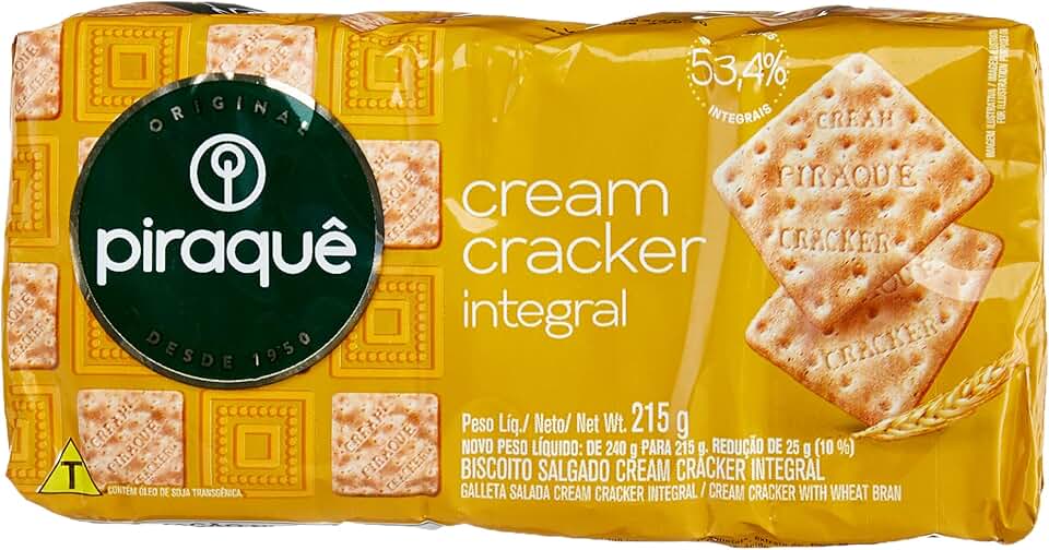 PIRAQUÊ BISC CREAM CRACKER INT 48X215G