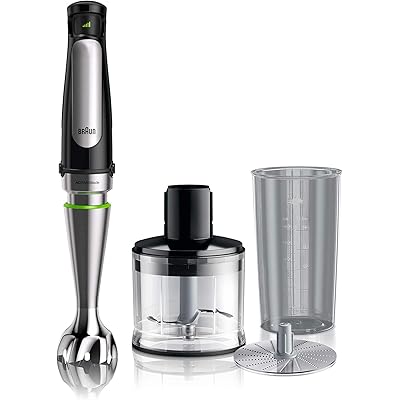 ブラウン ハンドブレンダー マルチクイック7 MQ7030XG 簡単操作 時短 離乳食 下ごしらえ スムージー スープ つぶす 混ぜる きざむ みじん切り 大根 …