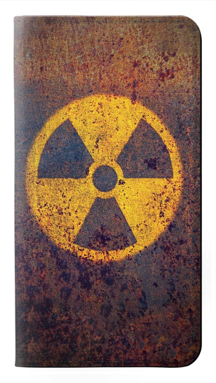 jjphonecase RW3892 Nuclear Hazard PU Leather Flip Case Cover