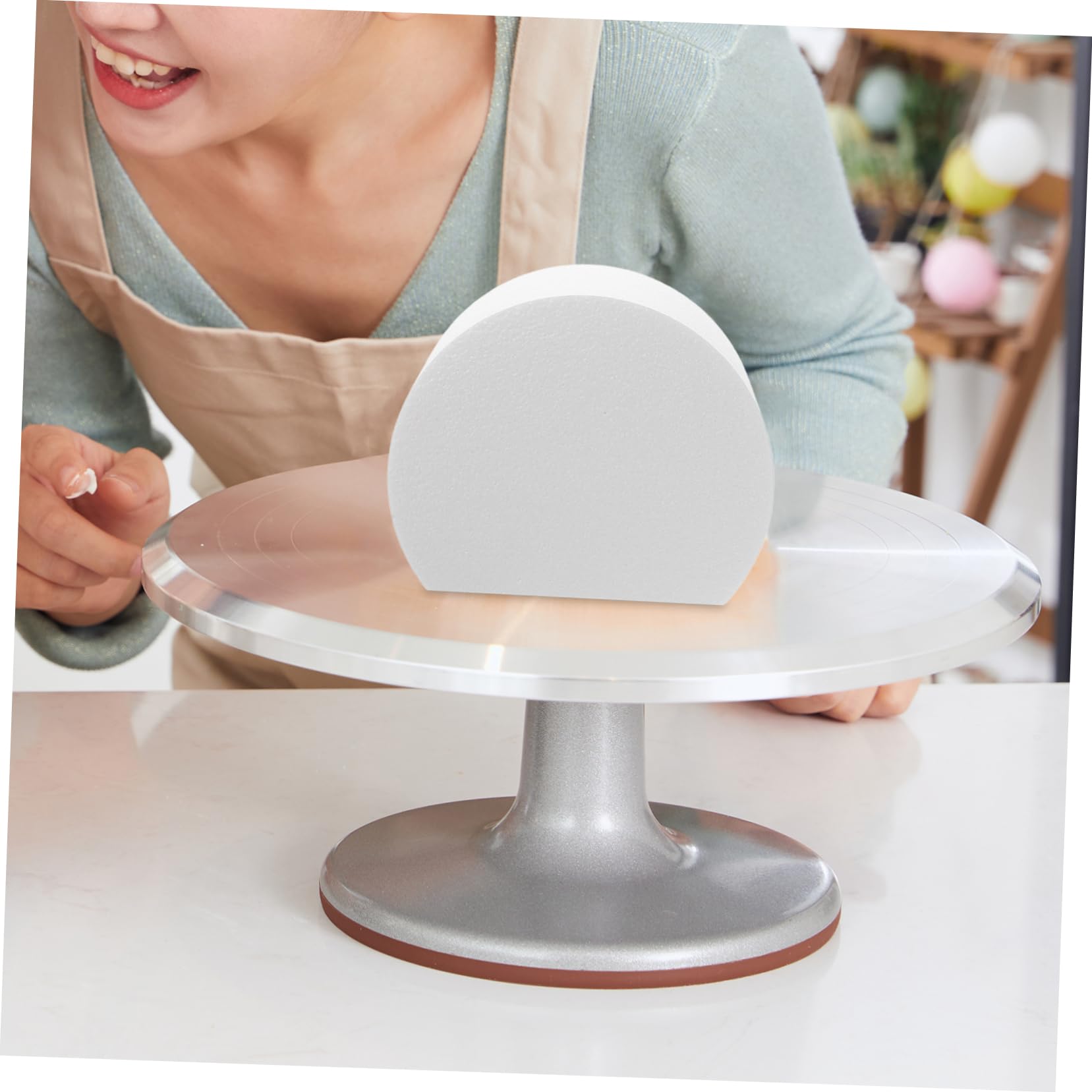 Moule À Gâteau en Mousse De 15 Cm Rond pour Décoration De Gâteaux De Mariage