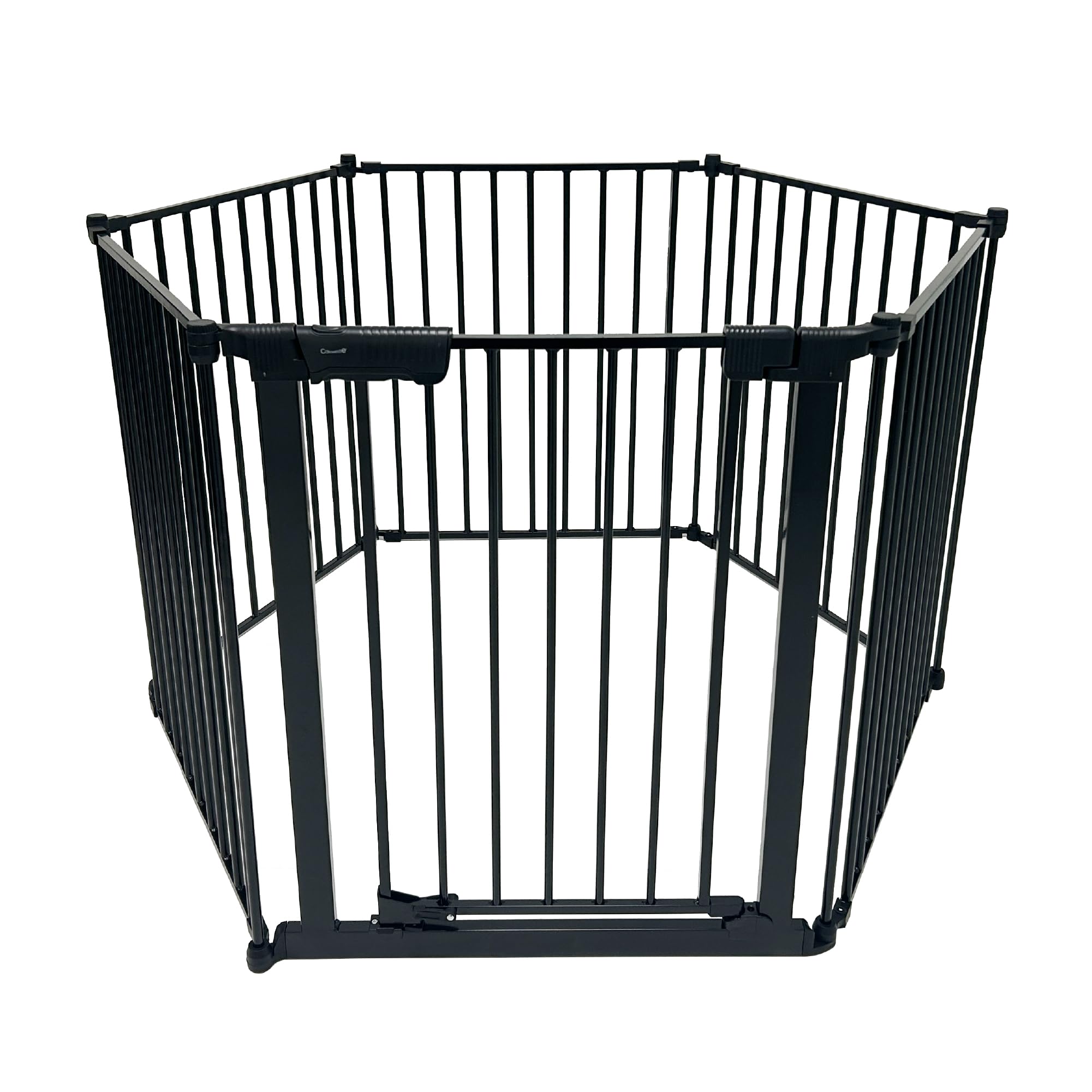 Callowesse Multi-Functional Extendable Playpen XL, 6 Panels, Black