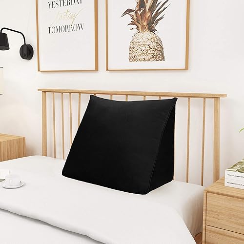 Miniatura 2 de Almohada de Cuña para Cabecero de Dormitorio, Almohada de Lectura para Dormitorio con Soporte para la Espalda para Sentarse en la Cama, Cojín Lumbar