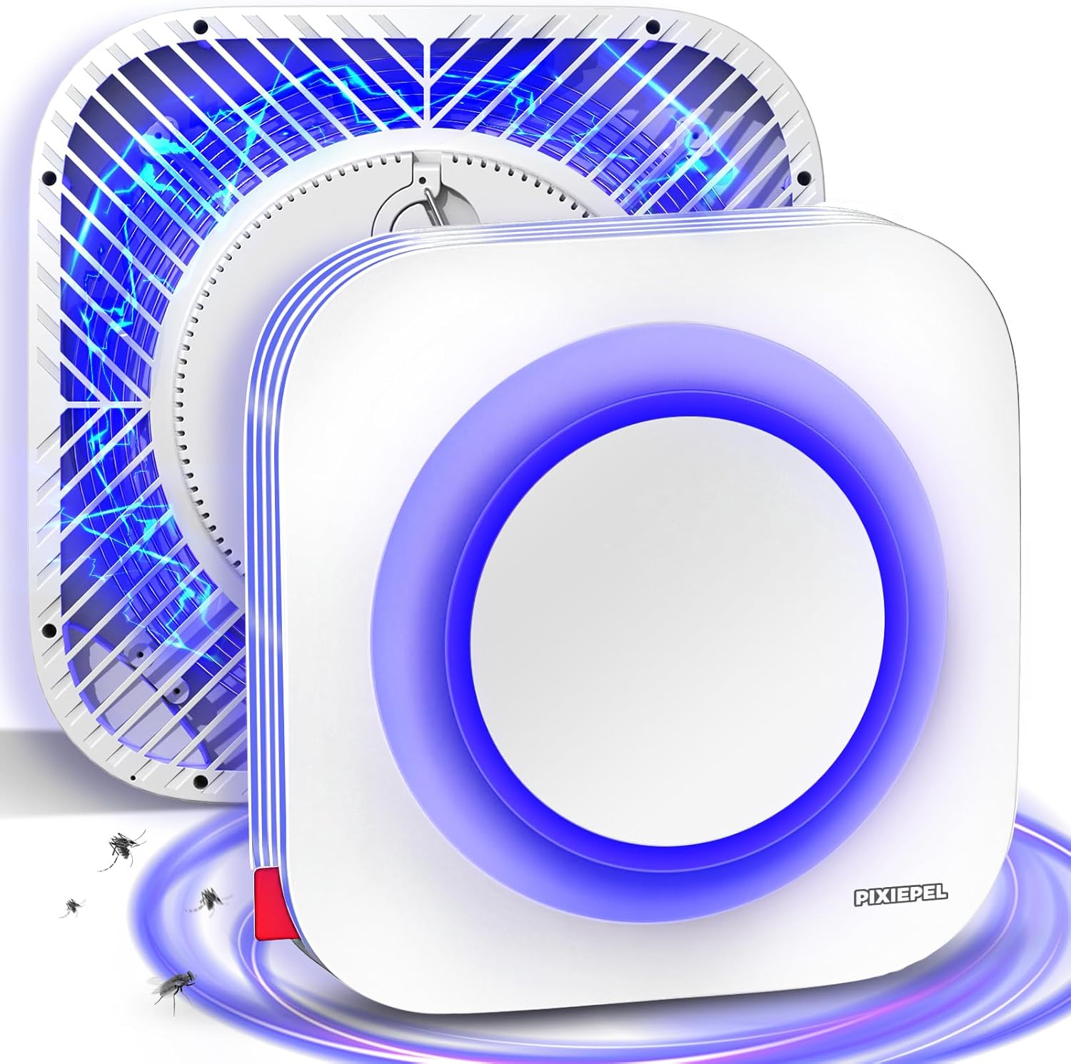 Bug Zapper Indoor, 2025 Updated Mosquito Zapper & Fly Killer with Dual Wavelengths and Dual Action Control – Quiet Suction Fly Trap & High-Voltage Electric Zapper for Home, Garage, Backyard