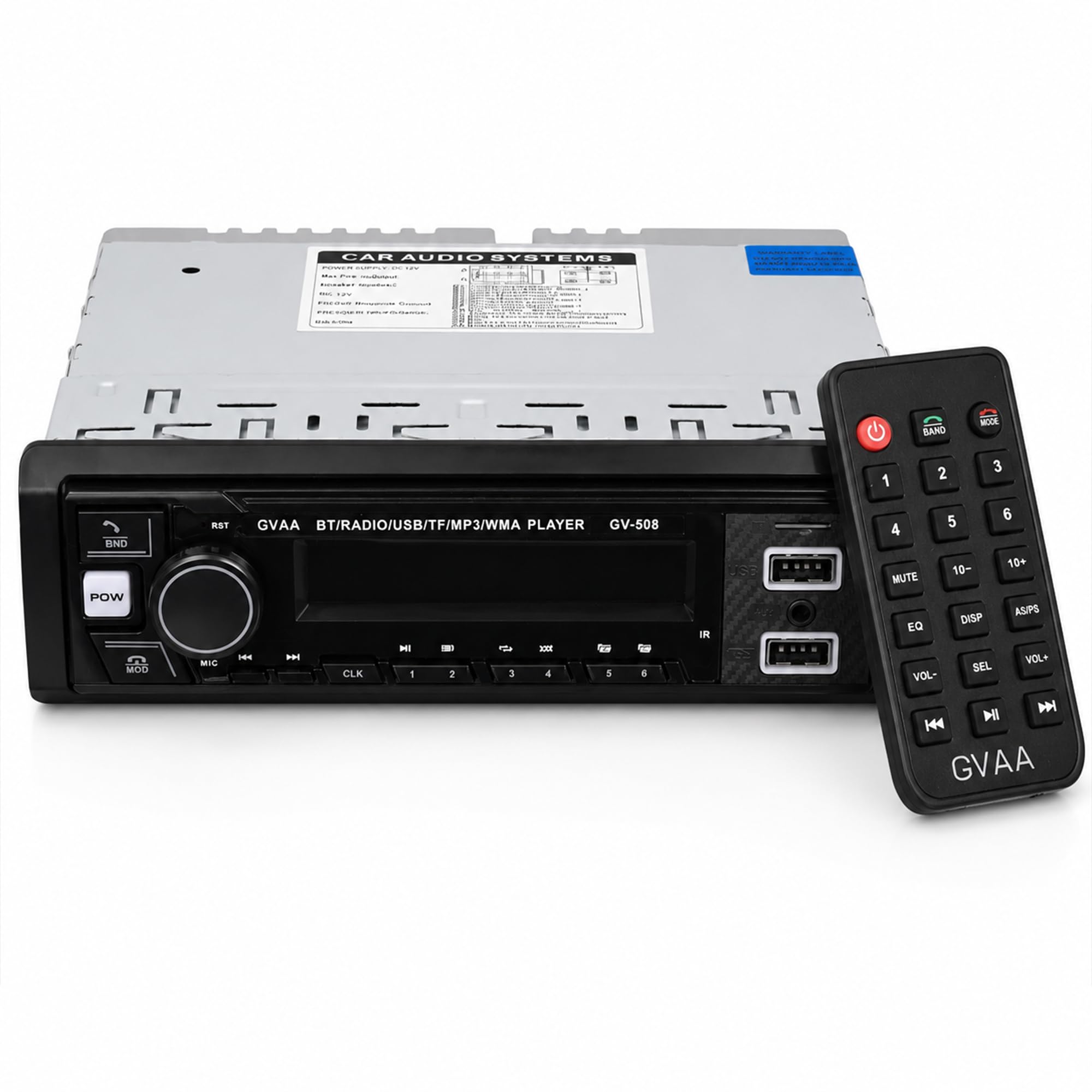 AUTO SNAP Car Player: Bluetooth Stereo with USB & AUX -9