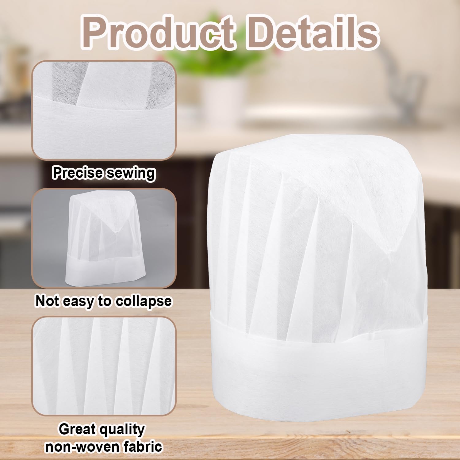 BOXOB 30pcs Chef Hats for Kids White Kids Bakers Hats Disposable Chef Caps Breathable Cooking Hat Costume Outfits for Children Baking Cooking Pizza Party - Image 4