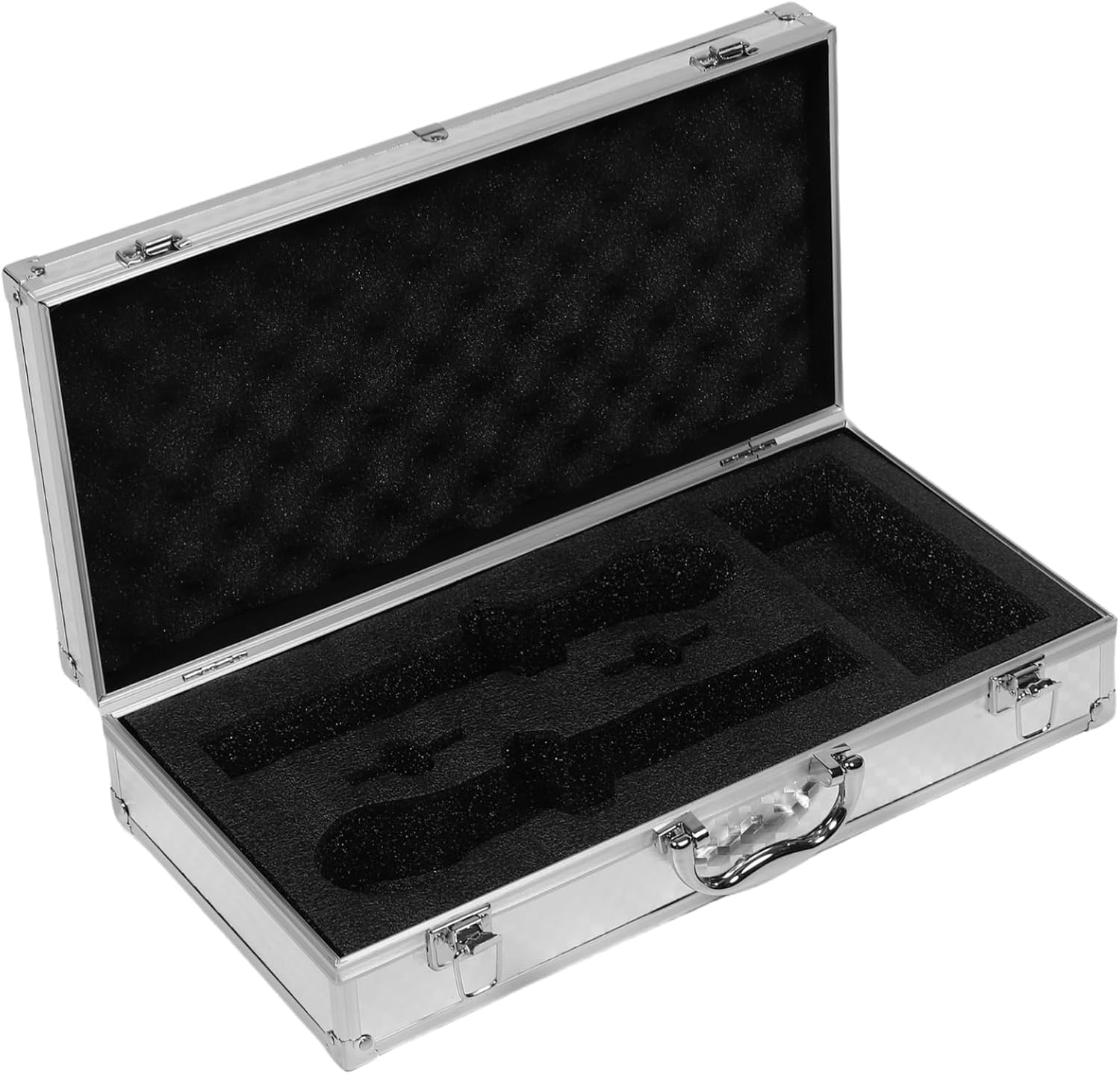 Portable Handheld Microphone Case Sturdy Aluminum Alloy with Shockproof Foam Compact Storage Box for Ktv Parties Secure Locking Mechanism Lightweight Compatibility for All Brands