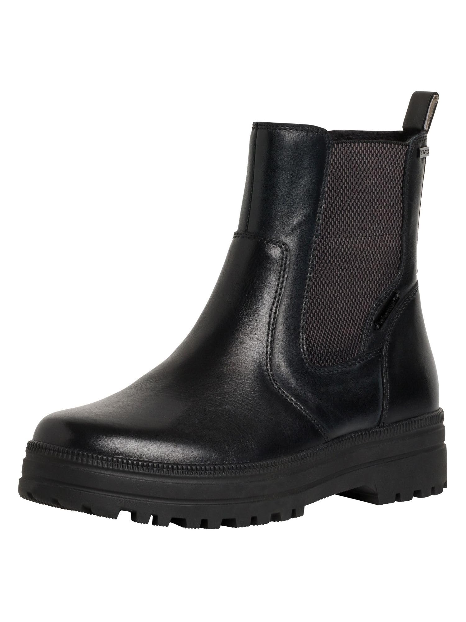 Tamaris Comfort Women’s Chelsea Boots Winter with Zip Comfort Fit , Black Nappa, 3,5 UK